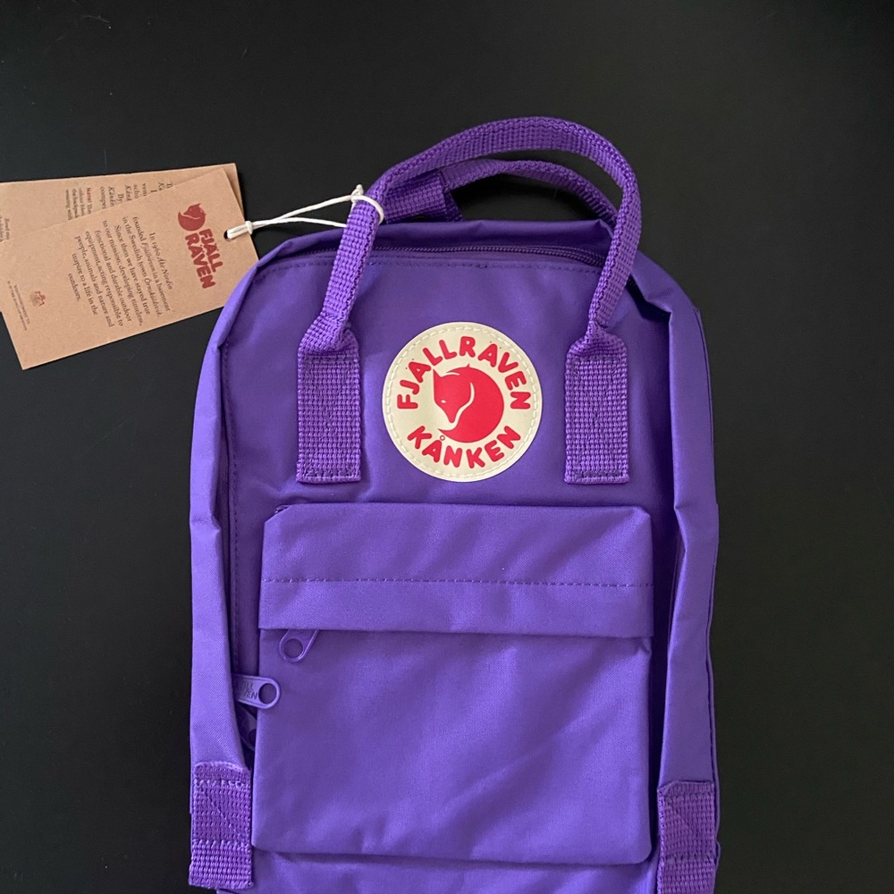 Fjallraven mini backpack in purple